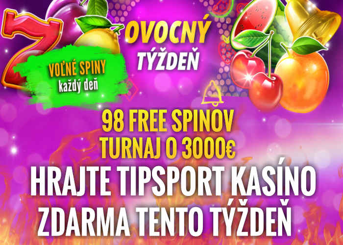 Tipsport kasino free spiny bonus