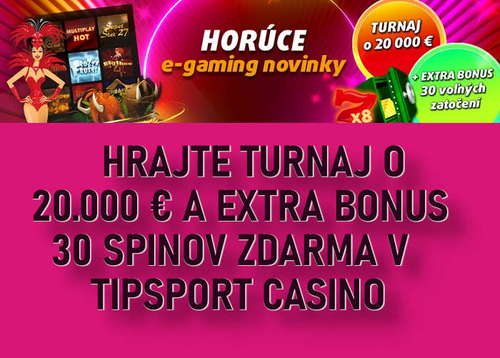 Tipsport kasino turnaj a free spins