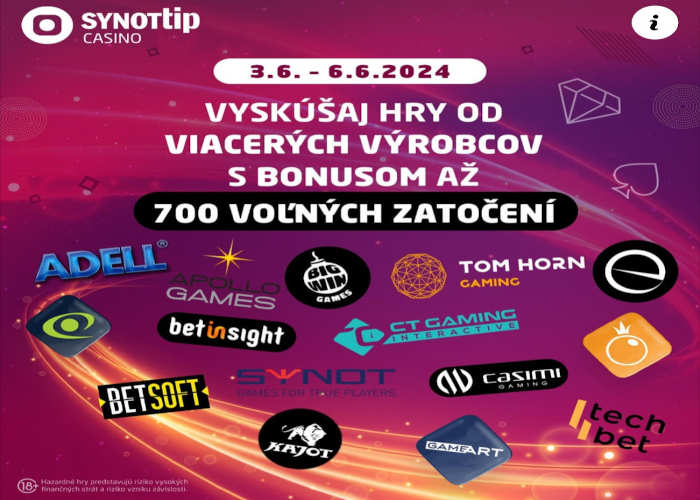 Synot-casino-700 zatočení bonus