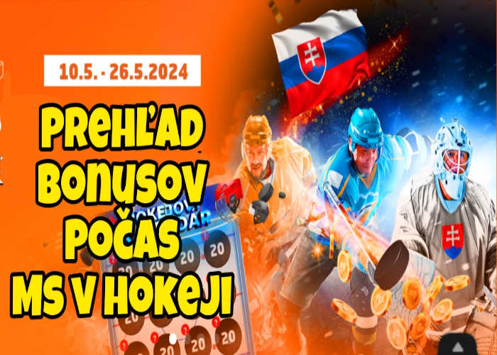 Casino bonusy na MS Hokeji 2024