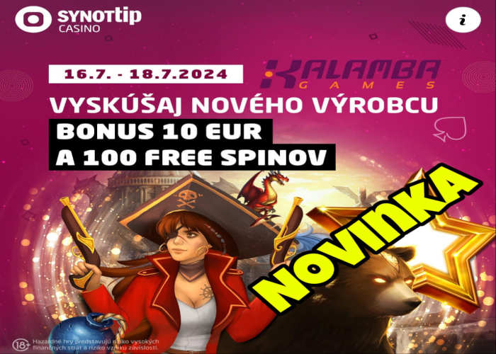 synot tip casino kalamba games novinky