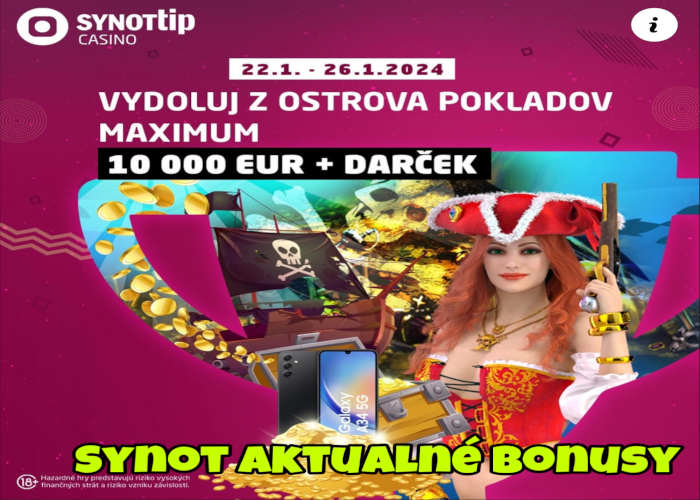 Synot aktuálne bonus a turnaj