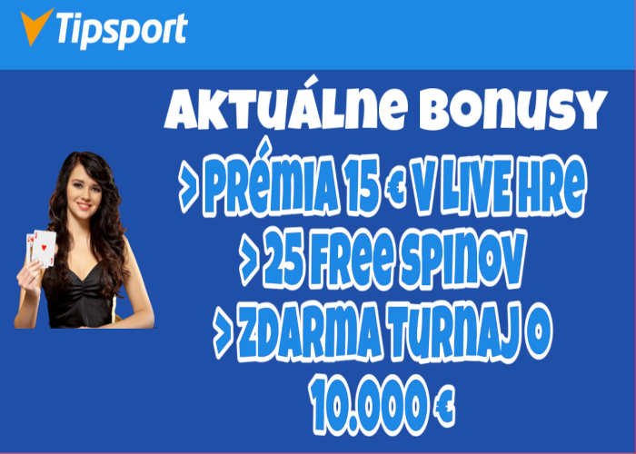 Tipsport casino aktuálne bonusy