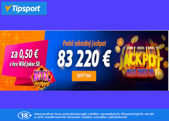 Tipsport casino rekordny jackpot